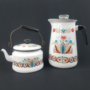 Berggren Swedish Enamelware Coffee Percolator